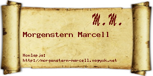 Morgenstern Marcell névjegykártya